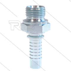 Persnippel - staal - 1/2" - 1/2" buitendraad - SW27