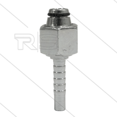 Persnippel - staal - 1/4" - M14x1,5 (8L) DKOL - met O-ring - SW17