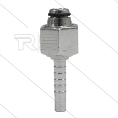 Persnippel - staal - 1/4" - M18x1,5 (12L) DKOL - met O-ring - SW22