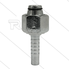 Persnippel - staal - 5/16" - M16x1,5 (10L) DKOL - met O-ring - SW19