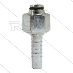 Persnippel - staal - 3/8" - M22x1,5 (15L) DKOL - met O-ring - SW27