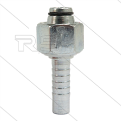 Persnippel - staal - 1/2" - M22x1,5 (15L) DKOL - met O-ring - SW27