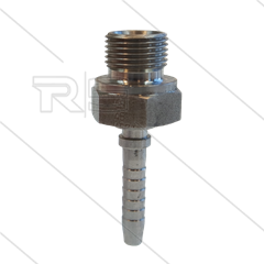 Persnippel - RVS - 1/4" - 3/8" buitendraad - SW22