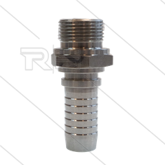 Persnippel - RVS - 3/4" - 3/4" buitendraad - SW32