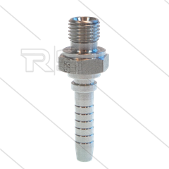 Persnippel - RVS - 5/16" - 1/2" buitendraad - SW27