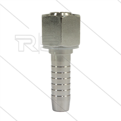 Persnippel - RVS - 3/8" - 3/8" wartel - SW22