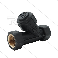 FY5 - kunststof Y-strainer - 300 mµ - 10 Bar - 80 l/min - max 40°C - 2 x 1" bi