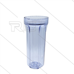 Filterglas 9" - transparant - H=265mm
