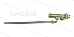 Vlotterafsluiter - messing - excl. drijver - L=580mm - 12 Bar - max 60°C - 3/4" bu