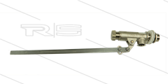 Vlotterafsluiter - messing - excl. drijver - L=580mm - 12 Bar - max 60°C - 1" bu