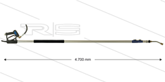 Telescooplans TL28 - 4,7 mtr - 250 Bar - 2,0 tot 4,7 meter - Aluminium - 3/8" bi x 1/4" bi