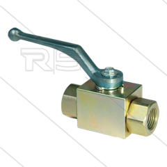 Kogelkraan 1/2" - staal verzinkt - 500 Bar - 2 x 1/2" bi