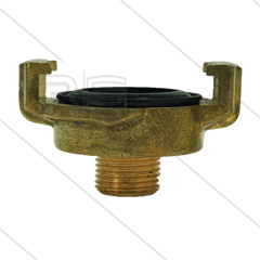 Snelkoppeling - messing - Geka - 3/8" bu