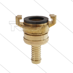 Druk-/zuigkoppeling - messing - Geka - Ø13mm - 1/2" pilaar