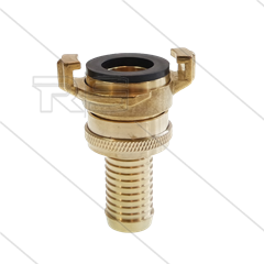 Druk-/zuigkoppeling - messing - Geka - Ø19mm - 3/4" pilaar
