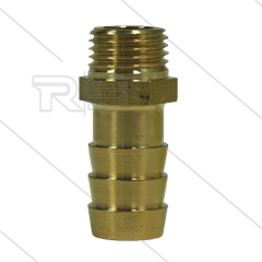 Slangpilaar - messing - Ø13mm - 1/4" bu