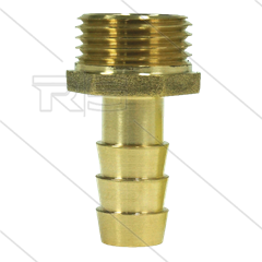 Slangpilaar - messing - Ø13mm - 1/2" bu
