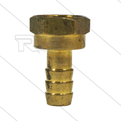 Slangpilaar - messing - Ø10mm - 3/8" bi
