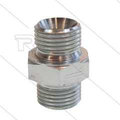 Dubbele nippel - staal - max 250 Bar - 2 x 3/4" bu - BSP