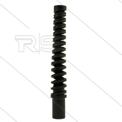 Knikbeschermer spiraal - 1/4" - zwart - passend op 1/4" en Titan-slide slang
