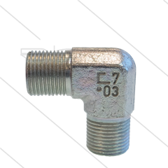 Knie - staal - 2 x 3/8" bu - BSP