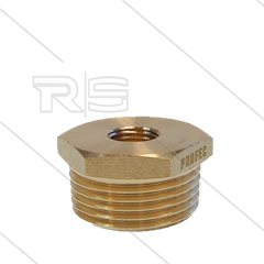 Verloopring - messing - 1" bu x 1/4" bi