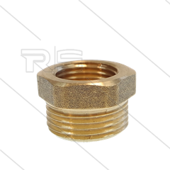 Verloopring - messing - 3/4" bu x 1/4" bi