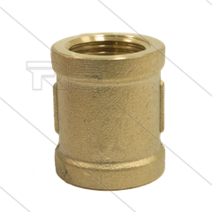 Sok - messing - 2 x 1/4" bi