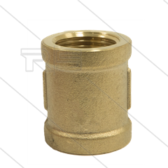 Sok - messing - 2 x 1/2" bi