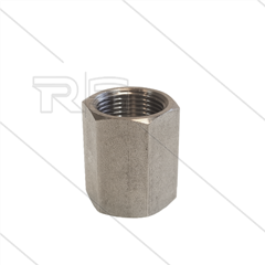Sok RVS 3/4" - zeskant - 250 bar 