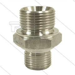 Verloopnippel - RVS - 3/4" bu x 1/2" bu