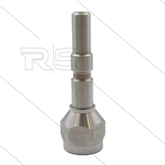 Insteeknippel M22x1,5 bi - RVS - passend op KEW - 220 Bar - SW27