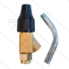 Gritstraalkop - Inter No.1 - 0.055 - 70 t/m 250 Bar - 8,6 t/m 16,3 l/min - L=110mm - max 60°C