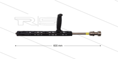 RP72 Schuimlans - L=60cm - nozzle 2,3 - 1/4" bu - gele markering - (< 20 l/min)