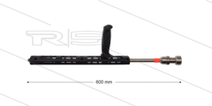 RP72 Schuimlans - L=60cm - nozzle 3,2 - 1/4" bu - rode markering - (> 26 l/min)