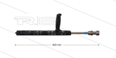 RP72 Schuimlans - L=60cm - nozzle 2,7 - 1/4" bu - blauwe markering - (< 26 l/min)