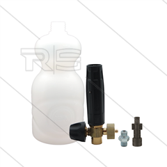 LS3-2 - schuimlans met flacon 1 Ltr - nozzle 1,25mm - 60 tot 160 Bar - 5,5  tot 9 l/min - met bajonetnippel passend op Bosch + Eurom + Black & Decker