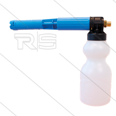 LS10 - schuimlans - blauw - met flacon 1 Ltr - nozzle 1,5mm - 60 tot 200 Bar - 9 tot 15 l/min - 3/8" bu