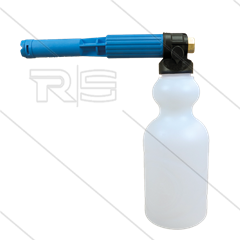 LS10 - schuimlans - blauw - met flacon 2 Ltr - nozzle 1,5mm - 60 tot 200 Bar - 9 tot 15 l/min - 1/4" bi