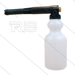 LS12 - schuimlans - zwart - met flacon 2 Ltr - nozzle 2,1mm - 90 tot 200 Bar - 20 tot 30 l/min - 1/4" bi