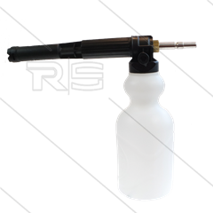 LS12 - schuimlans - zwart - met flacon 2 Ltr - nozzle 1,5mm - 60 tot 200 Bar - 9 tot 15 l/min - met KEW insteeknippel