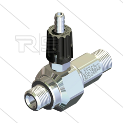 LS12 - Schuiminjector - RVS - Ø1.2mm (040) - 250 Bar - 13 l/min - max 90°C - 2x 3/8" bu