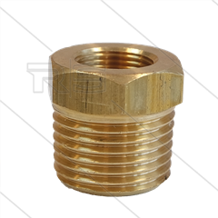 Thermostaat adapter - messing - 1/2" bu BSPT x M14x1 bi - t.b.v. 260320