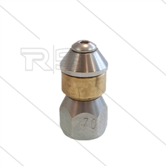 Roterende nozzle - 0.070 - 3x naar achter - Ø19mm - 1/4" bi