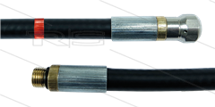 NW5 rioolslang - 10m - 200 Bar - nozzle met voorboring - 1/8"bu met O-ring - max 60°C
