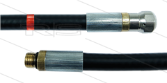 NW5 rioolslang - 15m - 200 Bar - nozzle met voorboring - 1/8"bu met O-ring - max 60°C