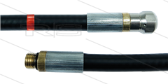 NW5 rioolslang - 40m - 200 Bar - nozzle met voorboring - 1/8"bu met O-ring - max 60°C