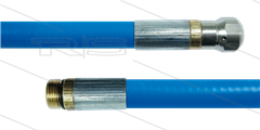 NW5 rioolslang - blauw - 15m - 250 Bar - met nozzle 0.045 zonder voorboring - 1/4" bu met O-ring