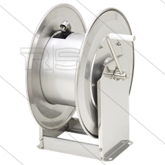STKi2-20/12 - Haspel - RVS - max 200 Bar - Slang: 3/8" 60m - 1/2" 35m - Aansluiting: 2 x 1/2" bi - inclusief swivel