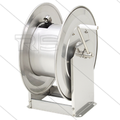 STKi2-20/12 - Haspel - RVS - max 300 Bar - Slang: 3/8" 60m - 1/2" 35m - Aansluiting: in 3/8" bi x uit 1/2" bi - inclusief swivel